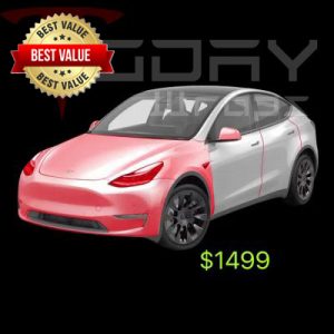 Get the full front end protection on your hood, bumper, lights, side mirrors, and door edges with clear bra on highlighted areas